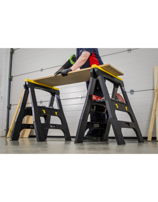 Heavy-Duty Folding Composite Trestles