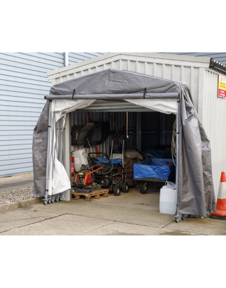 Extending Steel Garage Extension 2.5 x 4.5 x 2.5m