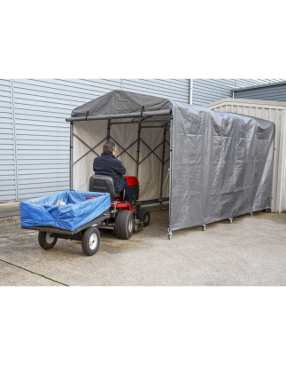 Extending Steel Garage Extension 2.5 x 4.5 x 2.5m