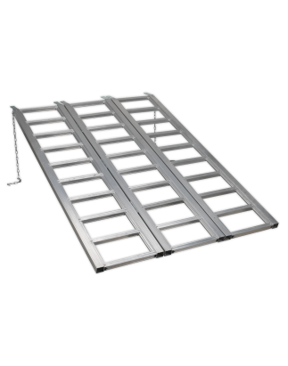 Motorcycle/Trike/ATV & Mini Tractor Ramp Wide Tri-Fold 680kg Capacity