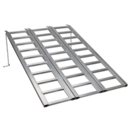 Motorcycle/Trike/ATV & Mini Tractor Ramp Wide Tri-Fold 680kg Capacity