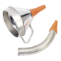 Metal Flexible Spout Funnel with Filter 160mm