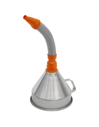 Metal Flexible Spout Funnel with Filter 200mm