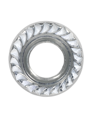 Flange Nut Serrated M10 Zinc Pack of 100