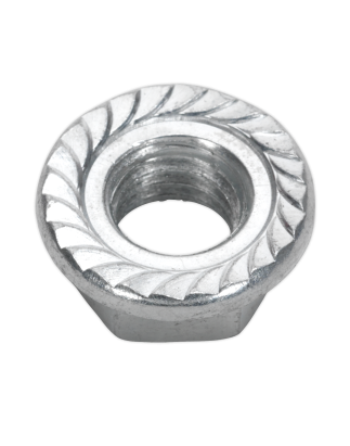 Flange Nut Serrated M12 Zinc Pack of 50