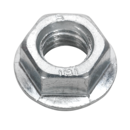 Flange Nut Serrated M12 Zinc Pack of 50