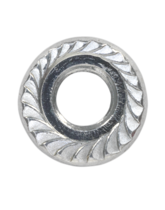 Flange Nut Serrated M5 Zinc Pack of 100