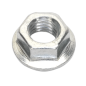 Flange Nut Serrated M5 Zinc Pack of 100