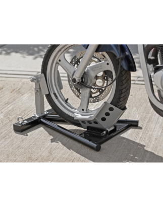 Heavy-Duty Motorcycle Front Wheel Chock