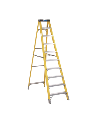 Fibreglass Step Ladder 9-Tread - BS EN 131