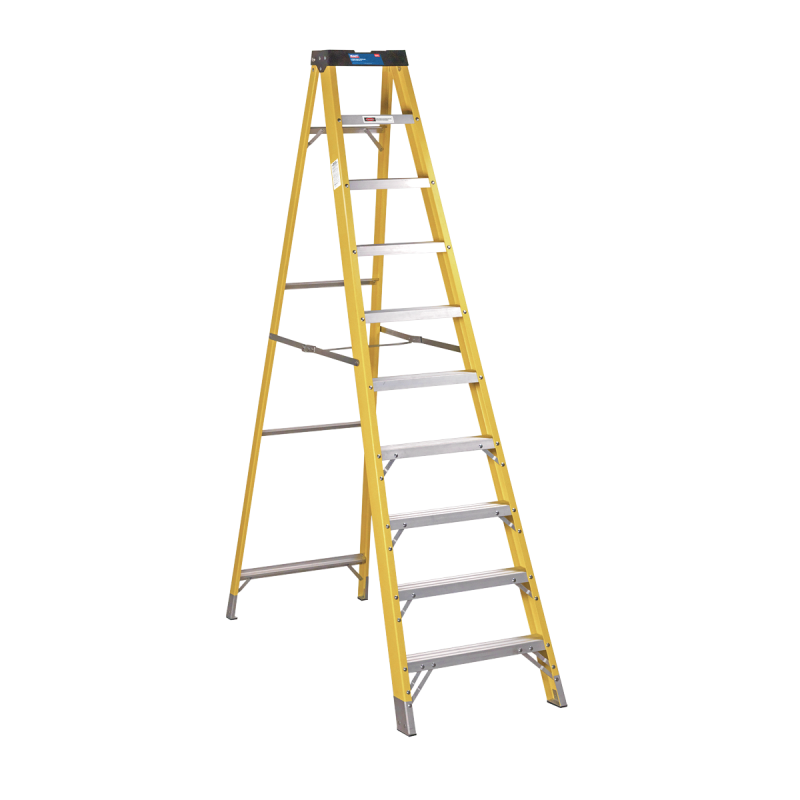 Fibreglass Step Ladder 9-Tread - BS EN 131