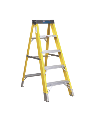 Fibreglass Step Ladder 4-Tread - BS EN 131