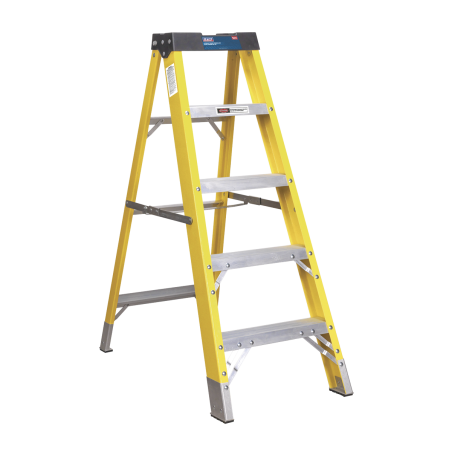 Fibreglass Step Ladder 4-Tread - BS EN 131