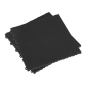 Polypropylene Floor Tile 400 x 400mm - Black Treadplate - Pack of 9