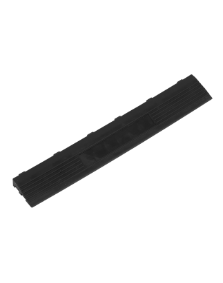 Polypropylene Floor Tile Edge 400 x 60mm Black Female - Pack of 6