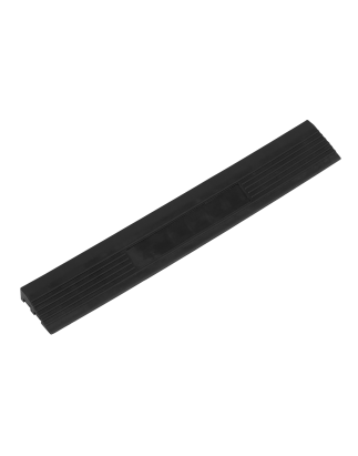 Polypropylene Floor Tile Edge 400 x 60mm Black Male - Pack of 6