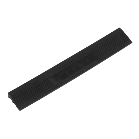 Polypropylene Floor Tile Edge 400 x 60mm Black Male - Pack of 6