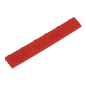 Polypropylene Floor Tile Edge 400 x 60mm Red Female - Pack of 6