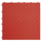 Polypropylene Floor Tile 400 x 400mm - Red Treadplate - Pack of 9