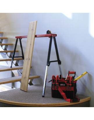 Fold Down Trestle with Adjustable Legs 150kg Capacity