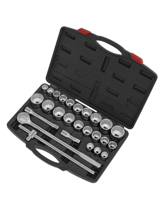 Socket Set 26pc 3/4"Sq Drive 12-point WallDrive®