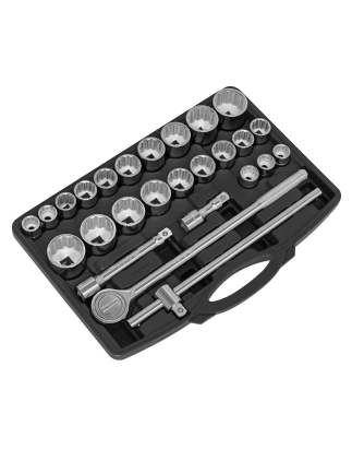 Socket Set 26pc 3/4"Sq Drive 12-point WallDrive®