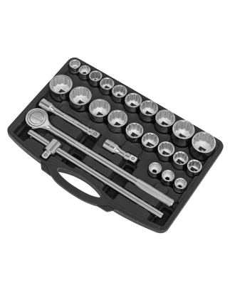 Socket Set 26pc 3/4"Sq Drive 12-point WallDrive®