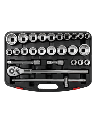 Socket Set 26pc 3/4"Sq Drive 12-point WallDrive®