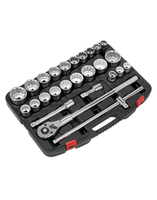 Socket Set 26pc 3/4"Sq Drive 12-point WallDrive®