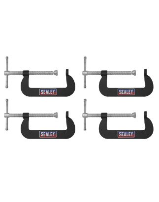 Junior C-Clamp Set 76mm x 35mm 4pc