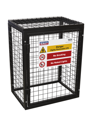 Cage de sécurité pour bouteille de gaz - 2 x 19 kg