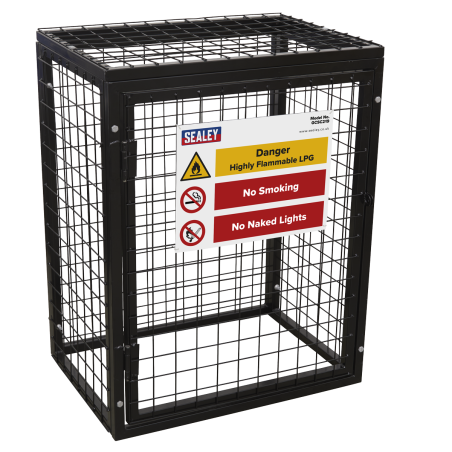 Cage de sécurité pour bouteille de gaz - 2 x 19 kg