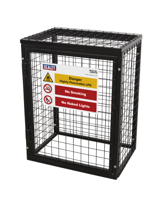 Cage de sécurité pour bouteille de gaz - 2 x 19 kg