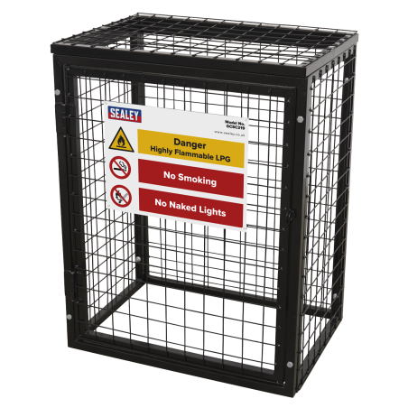 Cage de sécurité pour bouteille de gaz - 2 x 19 kg