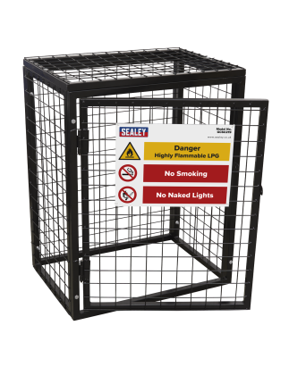 Cage de sécurité pour bouteille de gaz - 2 x 19 kg