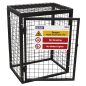 Cage de sécurité pour bouteille de gaz - 2 x 19 kg