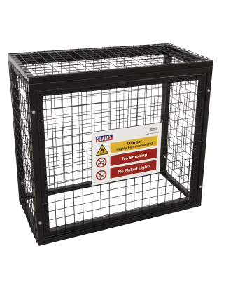 Gas Cylinder Safety Cage - 2 x 47kg