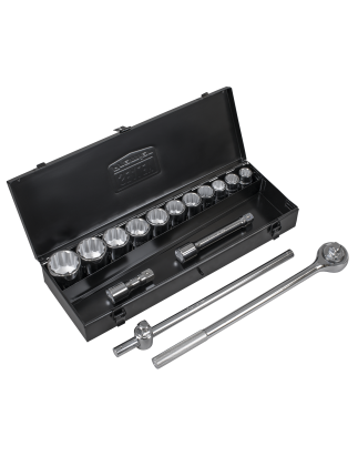 Socket Set 15pc 3/4"Sq Drive 12-point WallDrive®