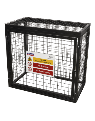 Cage de sécurité pour bouteille de gaz - 2 x 47 kg