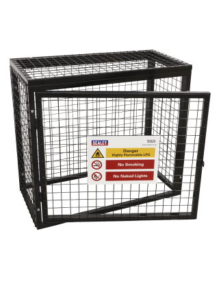 Cage de sécurité pour bouteille de gaz - 2 x 47 kg