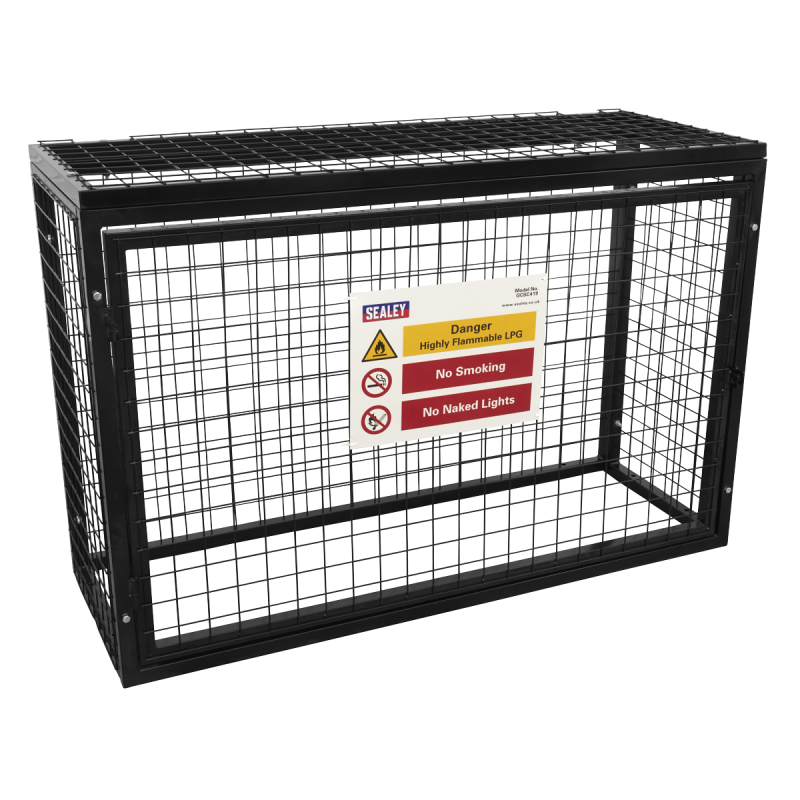 Cage de sécurité pour bouteille de gaz - 4 x 19 kg