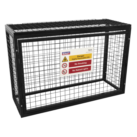 Cage de sécurité pour bouteille de gaz - 4 x 19 kg