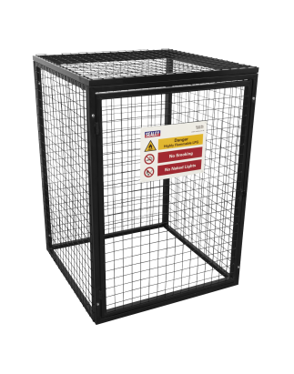 Cage de sécurité pour bouteille de gaz - 4 x 47 kg