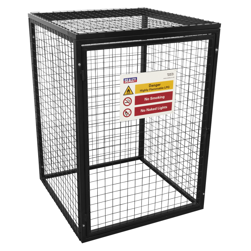 Cage de sécurité pour bouteille de gaz - 4 x 47 kg