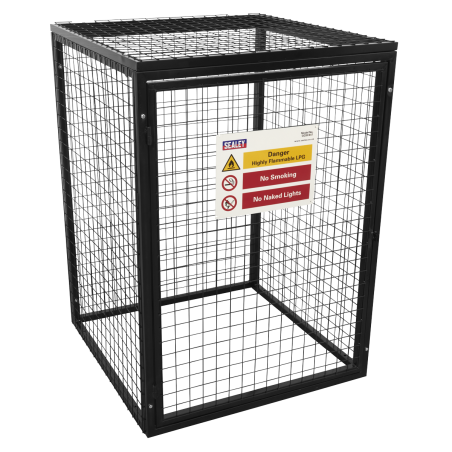 Cage de sécurité pour bouteille de gaz - 4 x 47 kg