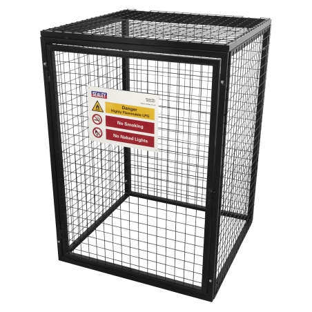 Cage de sécurité pour bouteille de gaz - 4 x 47 kg