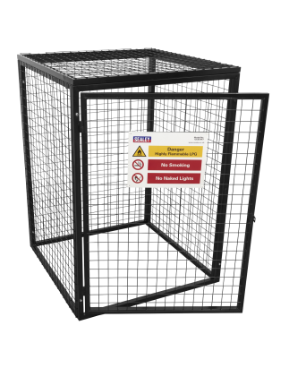 Cage de sécurité pour bouteille de gaz - 4 x 47 kg