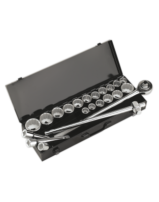 Socket Set 22pc 3/4"Sq Drive 12-point WallDrive®