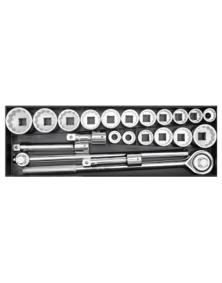 Socket Set 22pc 3/4"Sq Drive 12-point WallDrive®