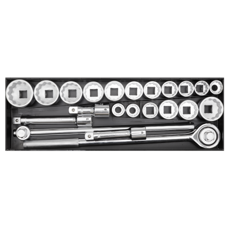 Socket Set 22pc 3/4"Sq Drive 12-point WallDrive®